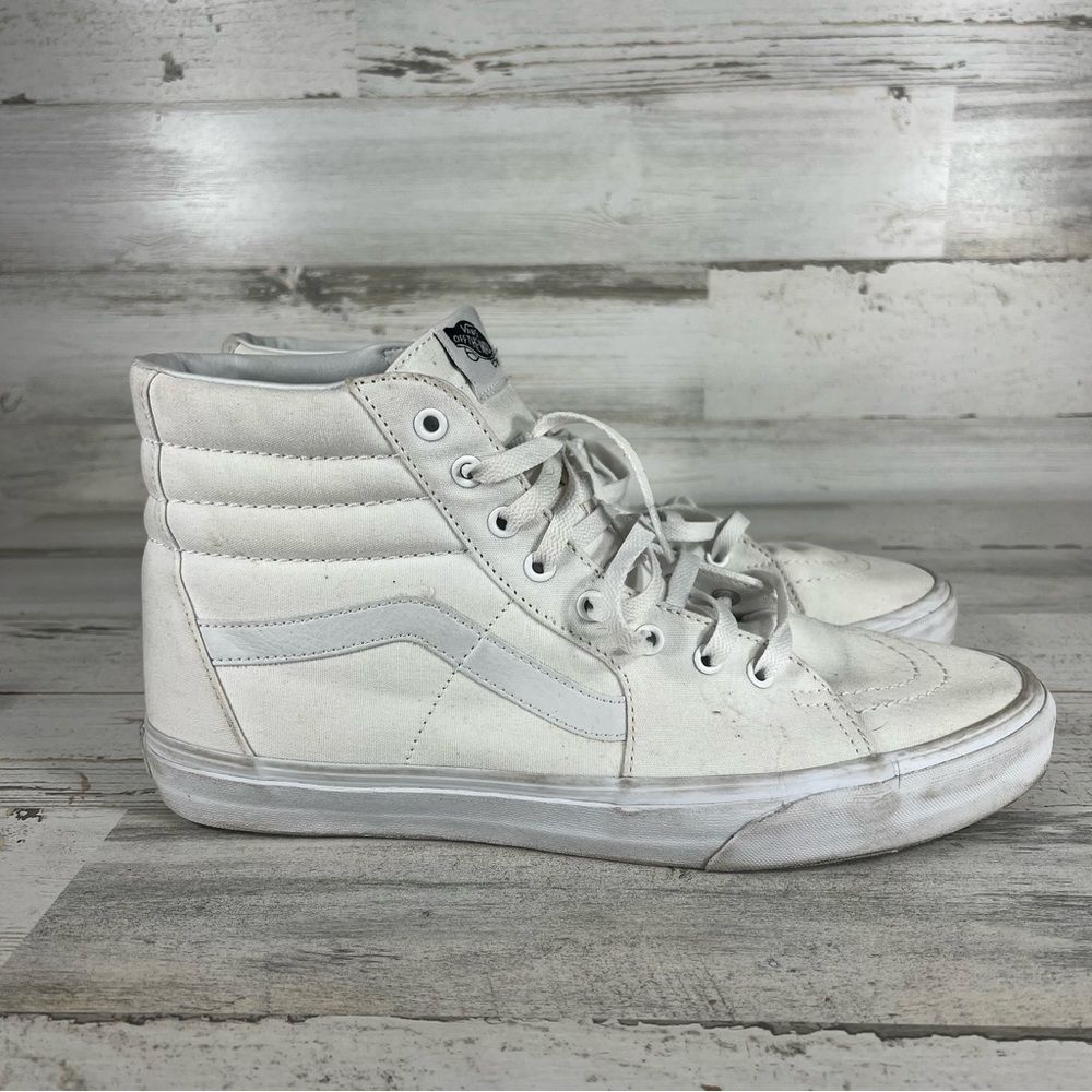 Vans White High-Top Skate Shoes